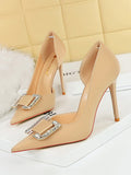 Momentlover Shallow Cut Pointed-Toe Scarpin Salto Pumps