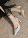 Momentlover Solid Color Sandals Pumps