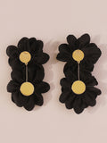 Momentlover Three-Dimensional Flower Drop Earrings