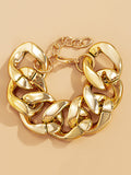 Momentlover Punk Chains Hollow Bracelet Accessories