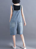 Momentlover Original With Pocket Denim Overalls