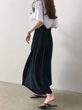 Momentlover Loose Plus Size Chiffon Light Wide-leg Jumpsuits