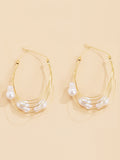 Momentlover Normcore Tasseled Pearl Ear-Ring