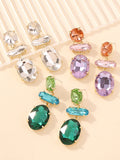 Momentlover Original Statement Contrast Color Earrings