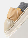 Momentlover Casual Non-Slip Keep Warm Waterproof Flat Shoes