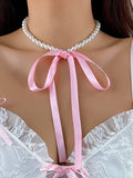 Momentlover Tied Handmade Bowknot Necklaces Accessories Bracelet Accessories