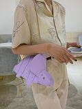 Momentlover Zipper Rivet Chains Animal Shape Crossbody Bags