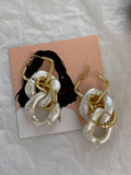 Momentlover Stylish Statement Chains Geometric Earrings