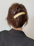 Momentlover Solid Color Geometric Hair Clips