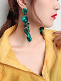 Momentlover Stylish Tasseled Acrylic Earrings Accessories