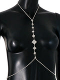 Rhombus Rhinestone Body Chain Accessories