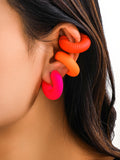Momentlover Solid Color Geometric Ear Clip