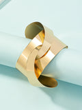Momentlover Solid Color Hollow Geometric Bracelet Accessories