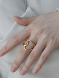 Momentlover Original Creation Normcore Adjustable Solid Color Geometric Rings Accessories