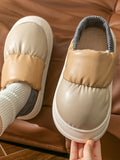 Momentlover Casual Non-Slip Keep Warm Waterproof Flat Shoes