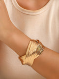 Momentlover Solid Color Geometric Bracelet Accessories