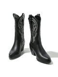 Momentlover Split-Joint Pointed-Toe Pumps Boots