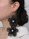 Momentlover Three-Dimensional Flower Drop Earrings