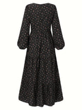 Momentlover Tiered Floral Print Dress DR6541