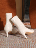 Momentlover Split-Joint Pointed-Toe Sock Boots Boots