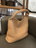 Momentlover Woven Solid Color Handbags Bags