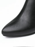 Momentlover Split-Joint Ripped Pointed-Toe Pumps Chelsea Boots