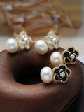 Momentlover Flower Shape Earrings Accessories